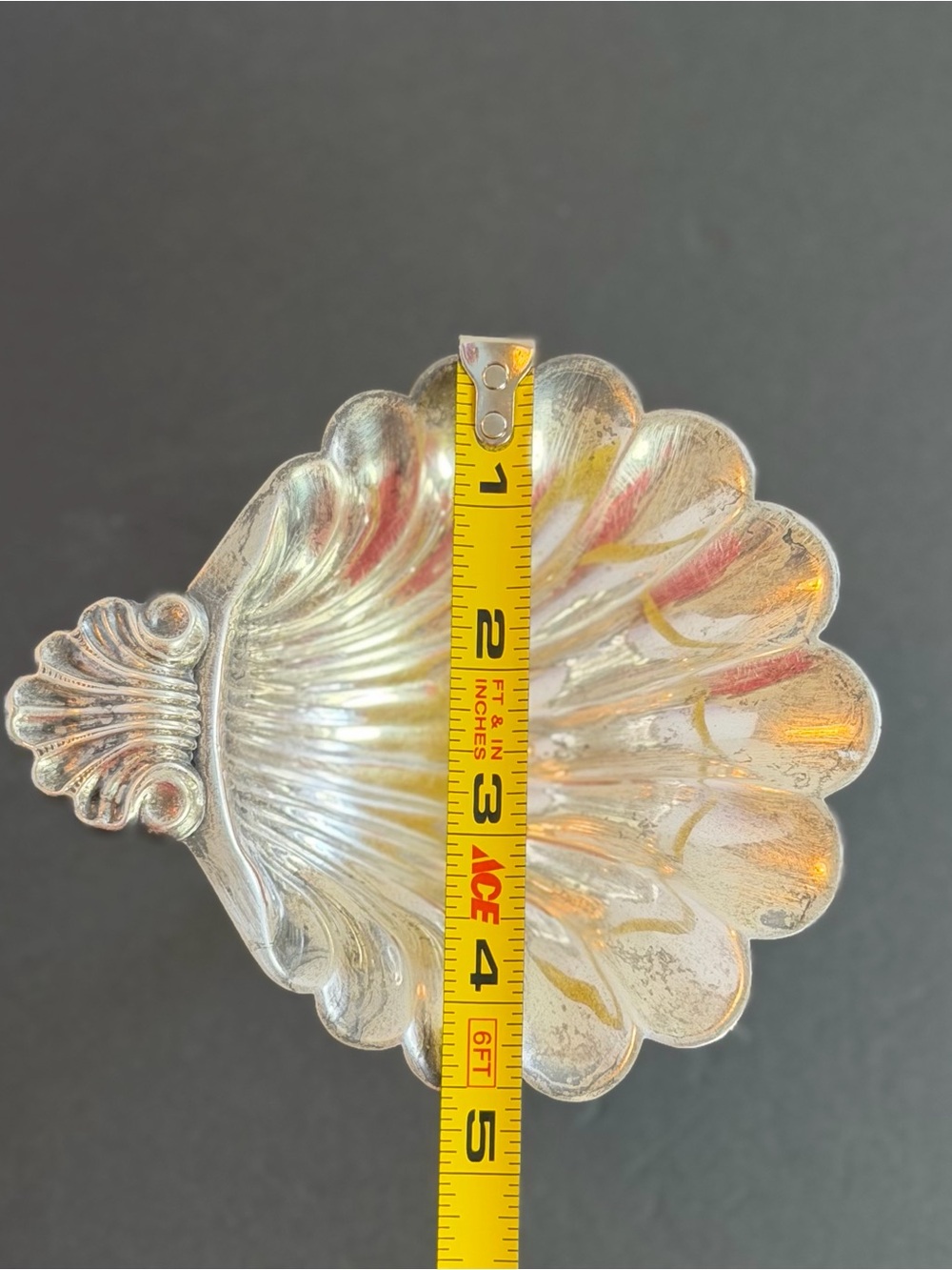 Antique English EP Copper Silver Plate Shell Salt Cellar Fish Stem Compote - Picture 13 of 13